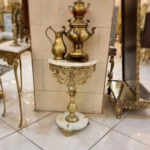 میز خاطره با طرح گل رز سنگ خور کد honar027 - 3