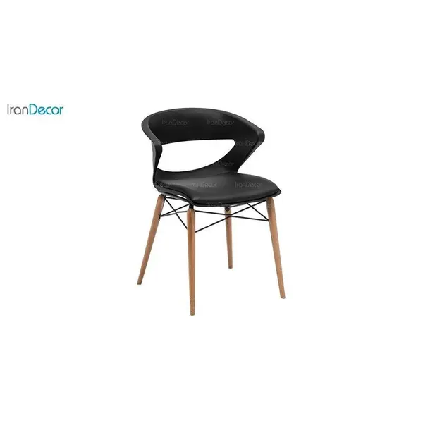 صندلی پایه چوبی تشک دار نظری مدل کیکا P851WR - 3