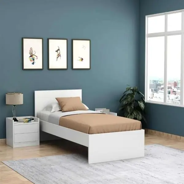 تخت خواب ام دی اف یک نفره مدل S-0667 سایز 200×90 سانتی متر - 2
