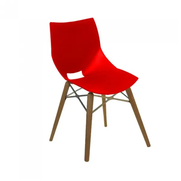 صندلی شل Shell پایه چوبی بدون تشک نظری n831wr - 2