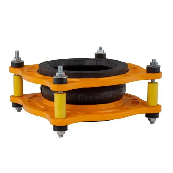 لرزه گیر لاستیکی آبی قرمز 11/2 اینچ PN16 مهاردار فلکسور پارس - 2