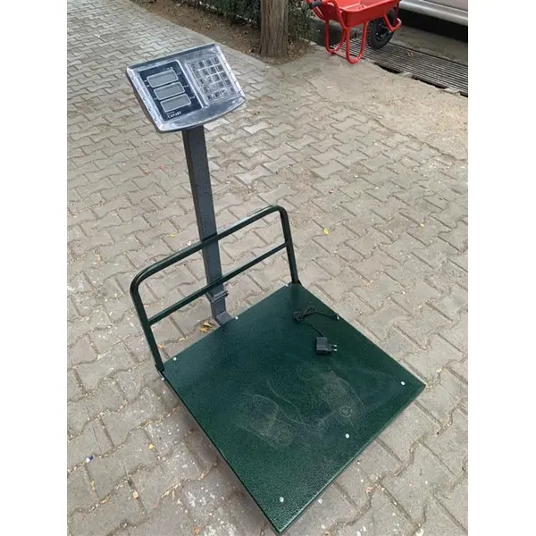 باسکول 400 کیلوی محک کفی 60*60 چرخ دار  یکسال ضمانت - 2