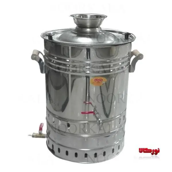 سماور گازی صنعتی 60 لیتری ایران استیل کار کد 2007 - 3