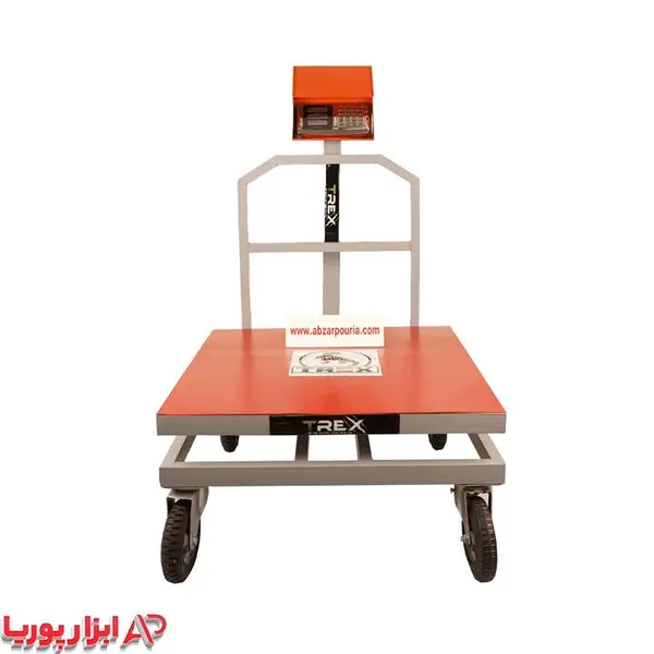 باسکول 800 کیلویی کمری بدنه تیرکس 90*90  چرخ صنعتی - 2