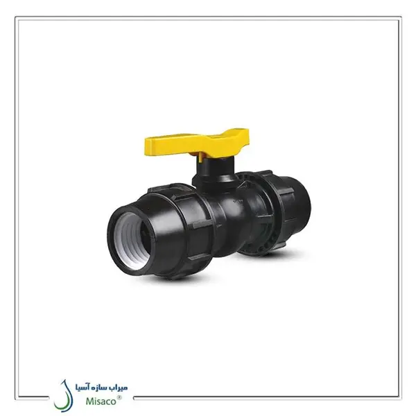 شیر توپی تک ضرب دسته پلیمری رابط دار ویسپار