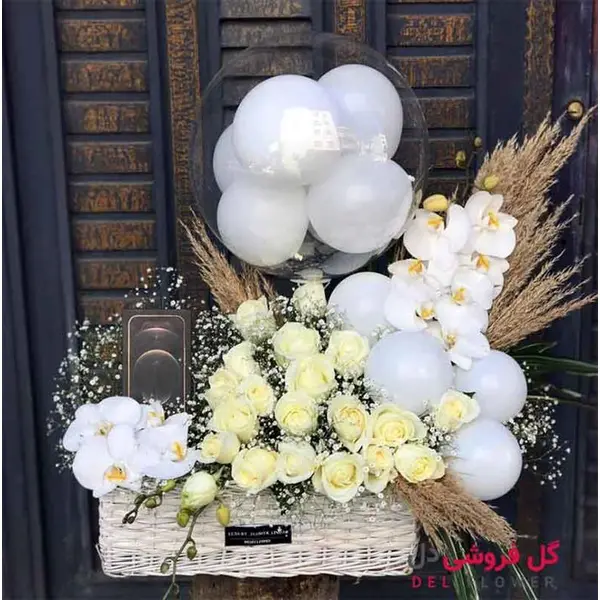 سبد گل و بادکنک 320 - 2