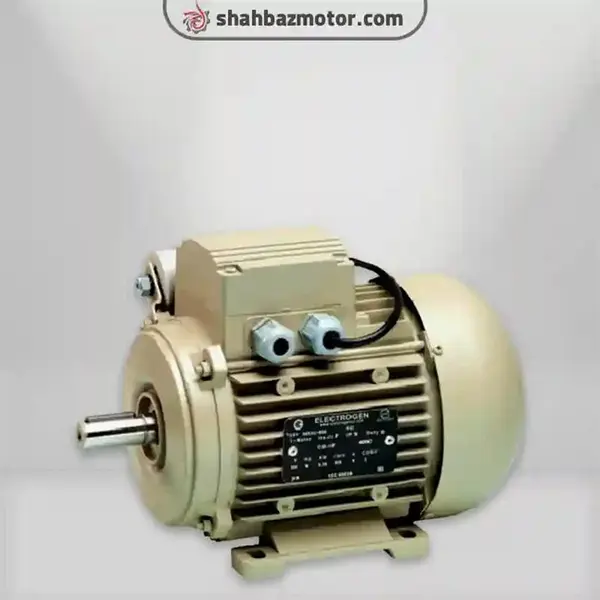 الکتروموتور الکتروژن تک فاز رله ای 3 اسب، 2.2کیلووات، 1500 دور، پوسته آلومینیم - 5