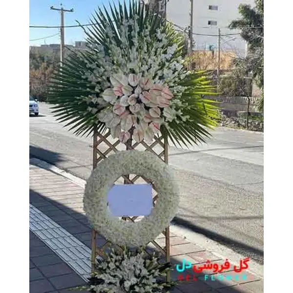 تاج گل ترحیم طبیعی 576 - 2