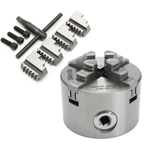 چهار نظام تراشکاری مدل K12 سایز 80 میلیمتر برند سانو (SANOU) - 2