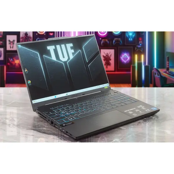 لپ تاپ 16 اینچی ایسوس مدل TUF Gaming F16 FX607VJ-RL016-Core 5 210H-32GB DDR4 3200MHz-512GB SSD-RTX3050 6GB-FHD 144Hz - 5