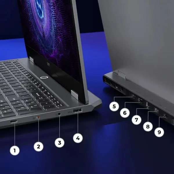 لپ تاپ 15.6 اینچی لنوو مدل LOQ 15ARP9-R5 7235HS-12GB DDR5 4800MHz-512GB SSD-RTX4050 6GB-FHD 144Hz-W - 6
