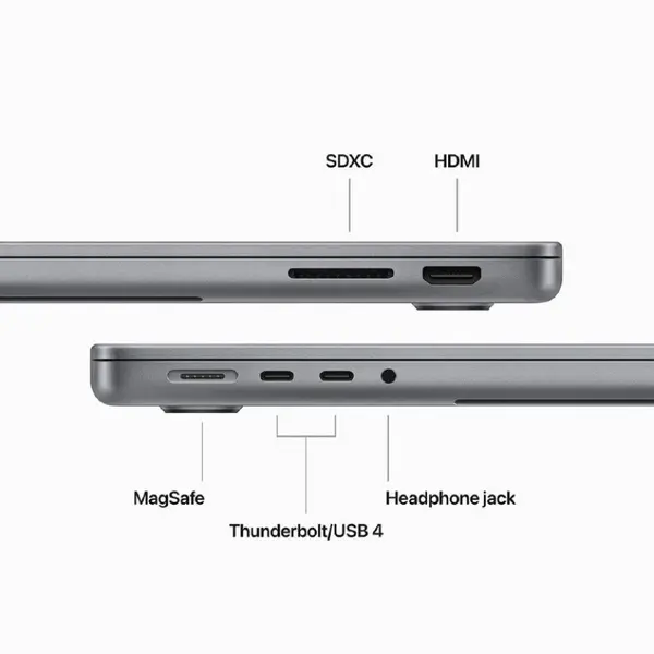 لپ تاپ 14.2 اینچی اپل مدل MacBook Pro MTL83 2023 HNA-M3-8GB RAM-1TB SSD - 2