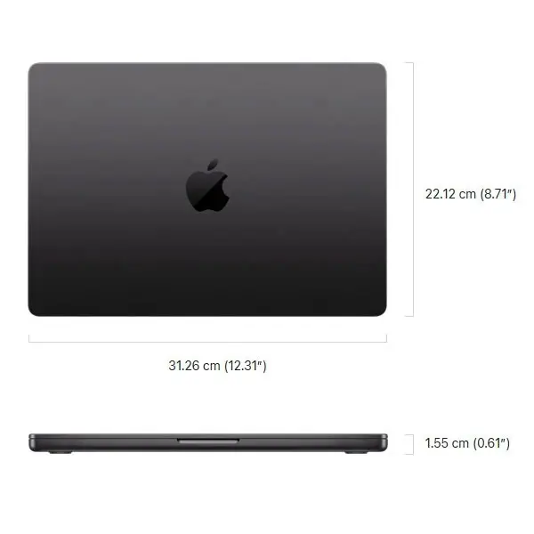 لپ تاپ 14.2 اینچی اپل مدل MacBook Pro MDE44 2025 LLA-M5-16GB RAM-512GB SSD - 5