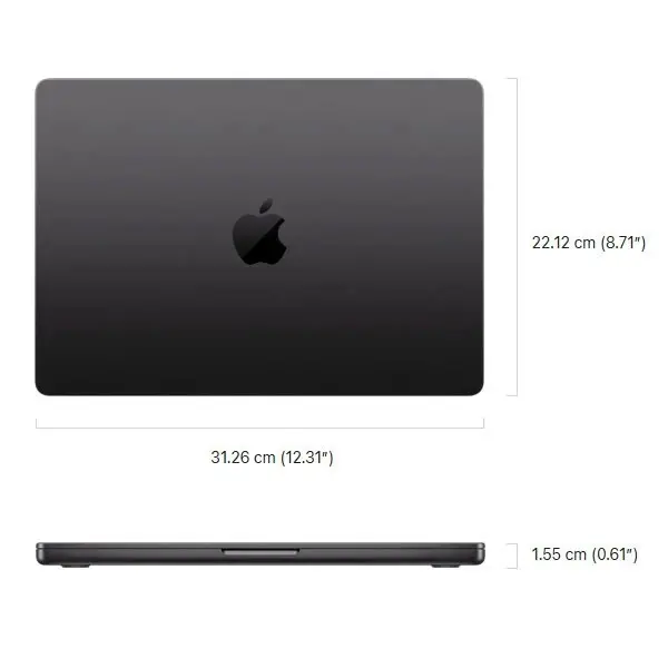لپ تاپ 14.2 اینچی اپل مدل MacBook Pro MDE44 2025 XA-M5-16GB RAM-512GB SSD - 5