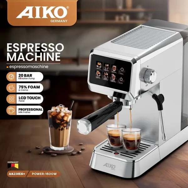 اسپرسو ساز 1200 میلی‌لیتر آیکو مدل AK238ESplus - 3
