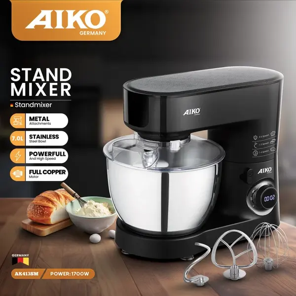 همزن کاسه‌دار 7 لیتری آیکو مدل AK413 - 3