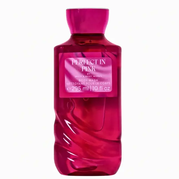 ژل شستشو بدن بس اند بادی ورکس مدل پرفکت این پینک با رایحه معتدل و شیرین مناسب برای انواع پوست حجم ۲۹۵ میلی‌ لیتر