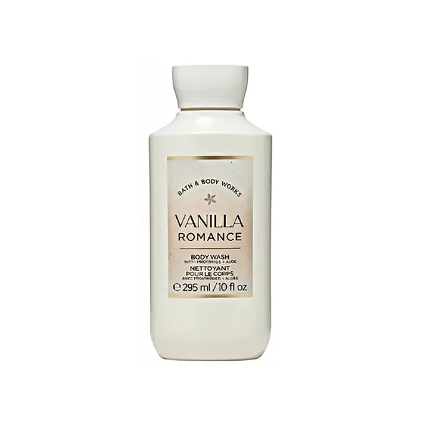 شامپو بدن بس اند بادی ورکس مدل Vanilla Romance با رایحه گرم مناسب برای انواع پوست حجم 295 میلی‌لیتر