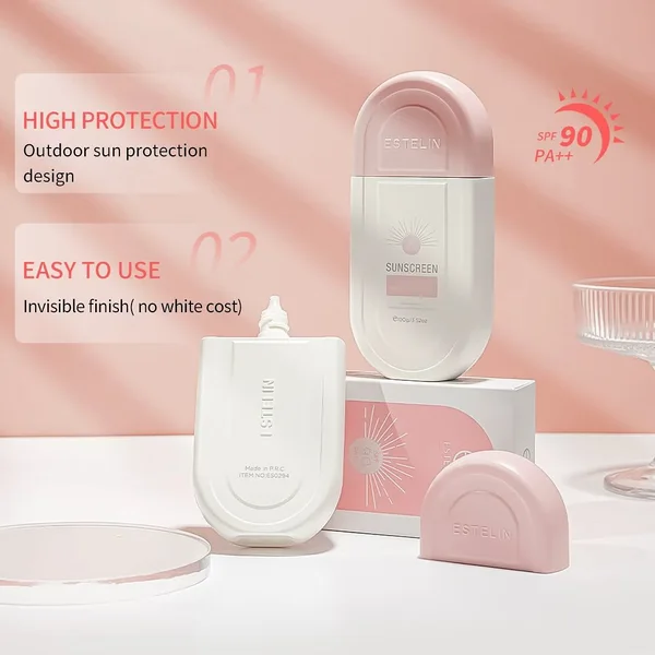 ضد آفتاب بی رنگ استلین SPF90 دکتر راشل مدل ضدلک و روشن کننده مناسب انواع پوست وزن 100 گرم - 2