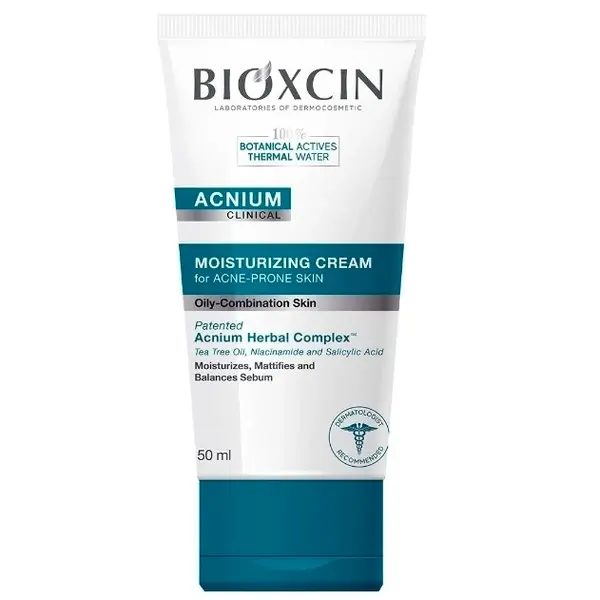 کرم مرطوب کننده ضد جوش مدل ACNIUM مناسب پوست چرب و مختلط بایوکسین حجم 50 میل