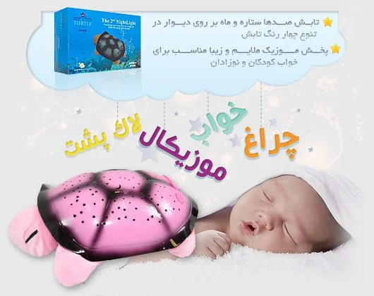 چراغ خواب لاک پشتی شلمن