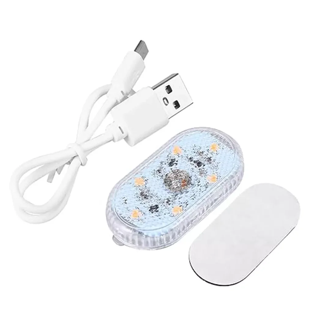 چراغ لمسی شارژی خودرو 6 ال ای دی کد 0165