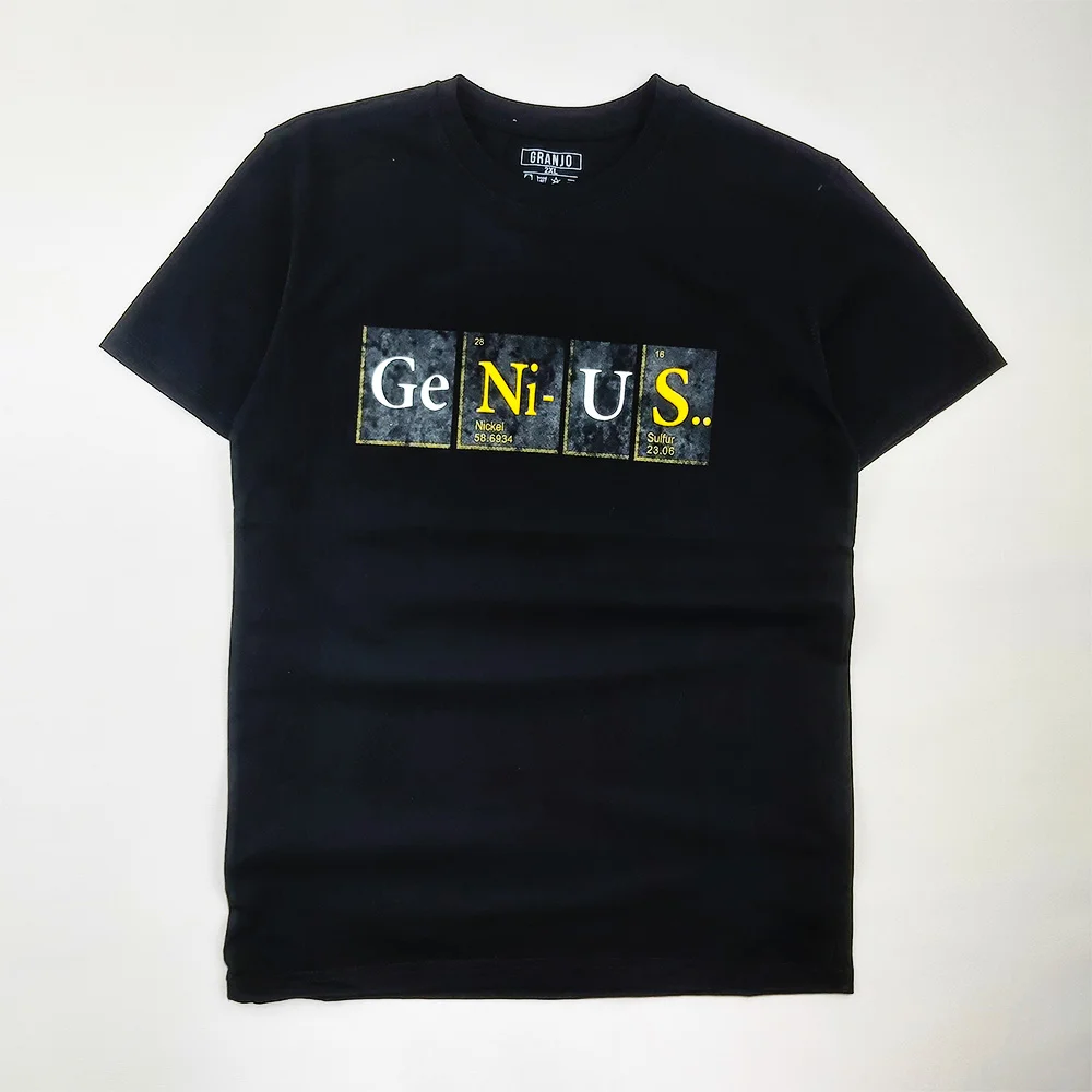 تیشرت مردانه چاپ GENIUS کد 10301
