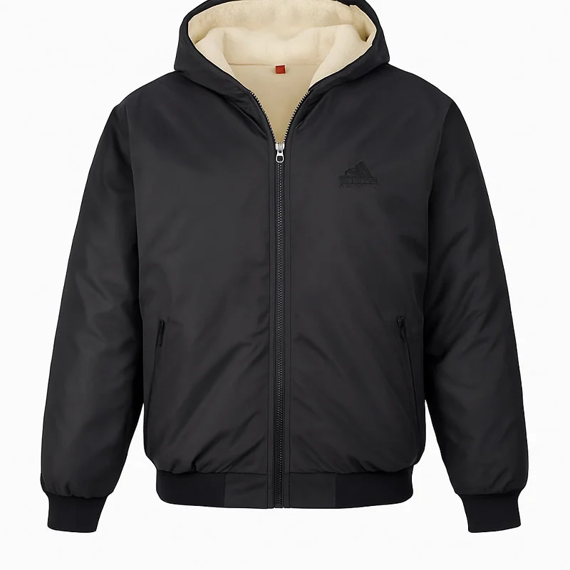 کاپشن مردانه داخل تمام خز مدل adidas کد 0311