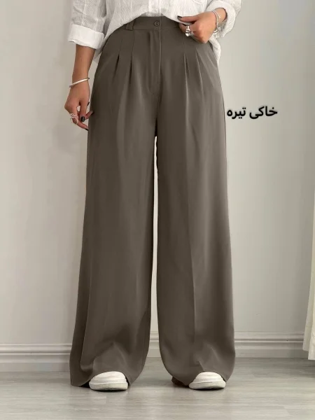 شلوار بگ کرپ سان خورشیدی زنانه کد 955