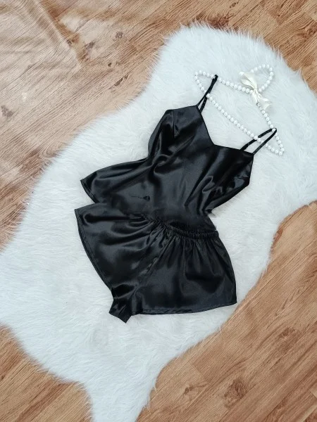 ست تاپ شلوارک ساده نیلیا کد 382