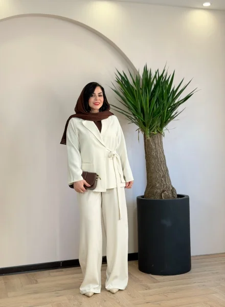 ست کت شلوار زنانه ساره پارمیس کد 2352