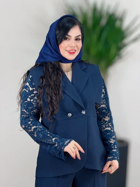 ست کت شلوار زنانه یسنا پارمیس کد 2372