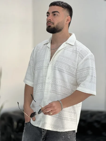 پیراهن مردانه مراکش Fendi کد 0458