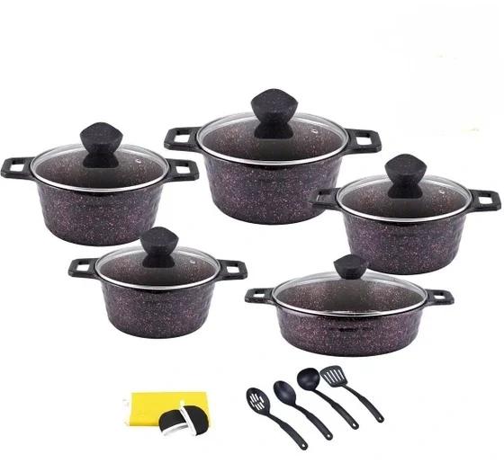 سرویس قابلمه 17 پارچه گرانیت دسینی مدل 6565