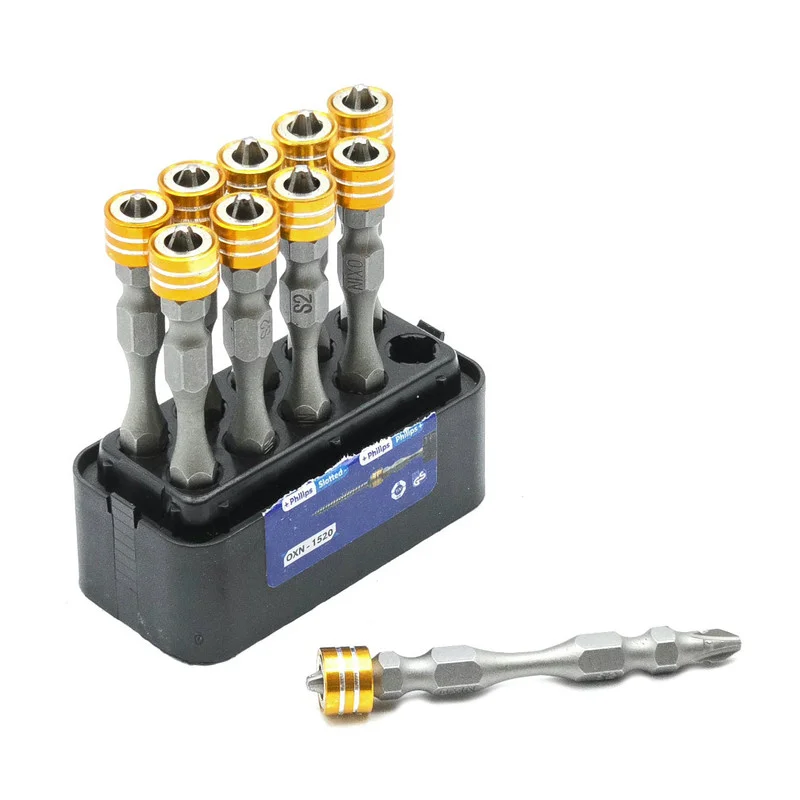 سری پیچ گوشتی دو سر چهار سو اکسین مدل مگنت دار کد OXN-1520