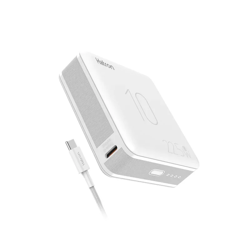 پاور بانک 22.5 وات هترون مدل HPB1065ME ظرفیت 10هزار میلی‌ آمپرساعت