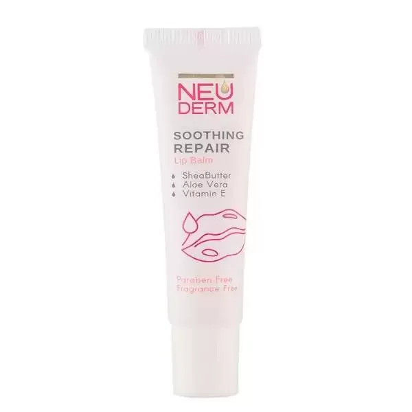 بالم لب نئودرم سری Soothing Repair حاوی عصاره شی باتر، آلوئه ورا و ویتامین E حجم 15 میلی‌ لیتر