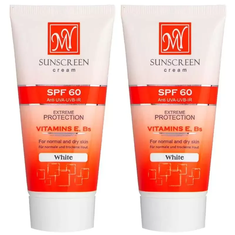 کرم ضد آفتاب روشن کننده مای SPF60 حاوی ویتامین E و B5 مناسب پوست های معمولی و خشک حجم 50 میلی لیتر