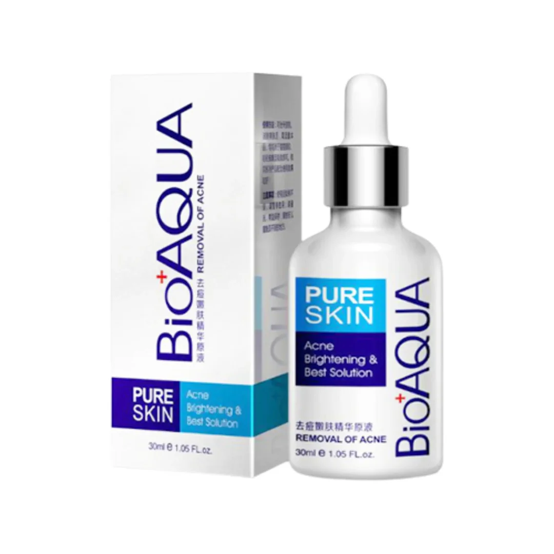سرم ضد جوش و آکنه صورت بایوآکوا مدل PURE SKIN ترمیم کننده و ضد جوش حجم 30 میلی لیتر