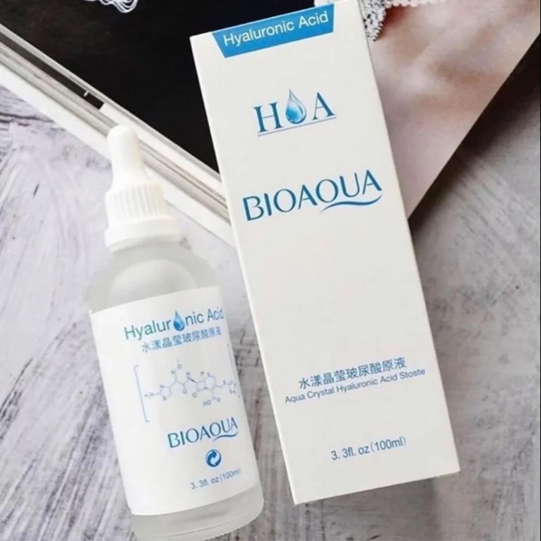 سرم آبرسان پوست بایوآکوا مدل Hyaluronic Acid مناسب برای انواع پوست حجم 100 میلی‌لیتر