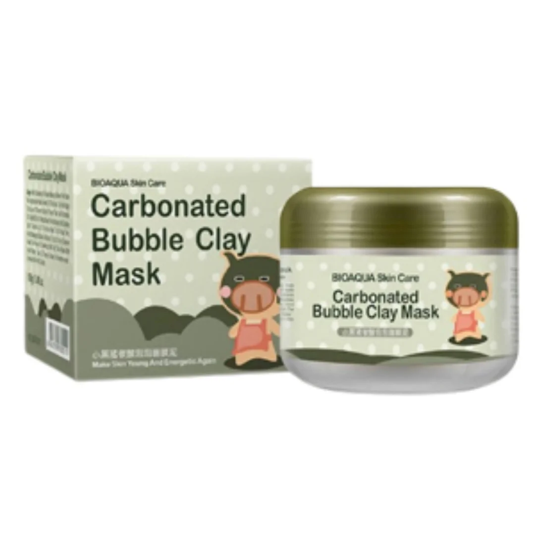 ماسک صورت بایوآکوا مدل Carbonated Bubble Clay حجم 100 میلی لیتر