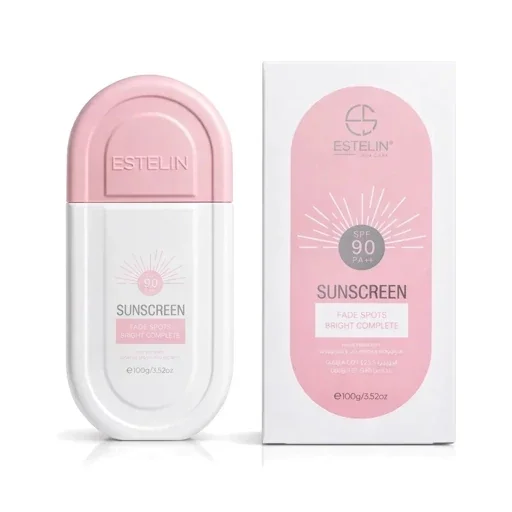 ضد آفتاب بی رنگ استلین SPF90 دکتر راشل مدل ضدلک و روشن کننده مناسب انواع پوست وزن 100 گرم
