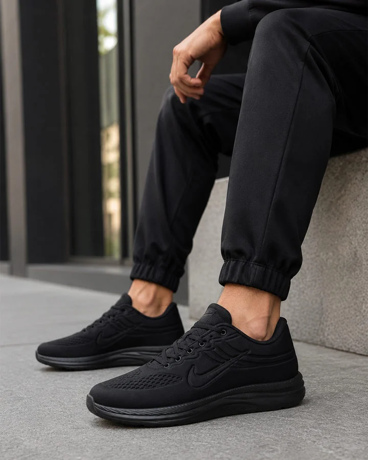 کفش مردانه مدل nike (تمام مشکی) کد SAB-6596