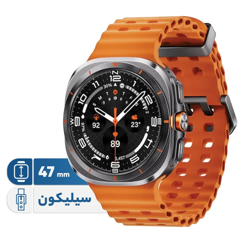 ساعت هوشمند سامسونگ مدل Galaxy Watch Ultra دارای قابلیت های کنترل موسیقی (Music Player)، قابلیت مکالمه از طریق بلوتوث، قابلیت تغییر طرح ساعت یا تم، صفحه همیشه روشن (Always-on Display)، پشتیبانی از دست