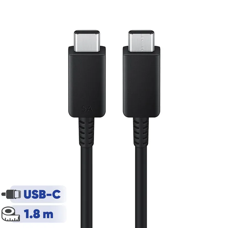 کابل تبدیل USB-C به USB-C سامسونگ مدل 1.8 متری - 5 آمپر