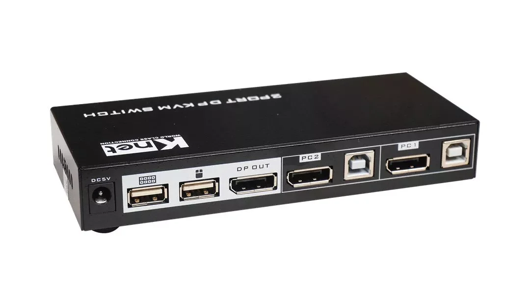 کی وی ام سوییچ 2 پورت DisplayPort کی نت K-D622